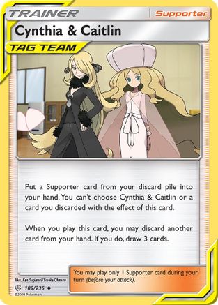 Cynthia & Caitlin (189) Reverse Holofoil - Cosmic Eclipse