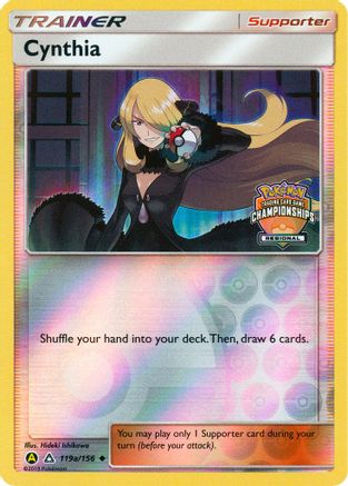 Cynthia (Regional Championships) (119a) Reverse Holofoil - Ultra Prism