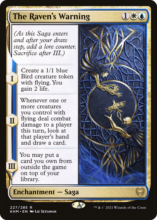 The Raven's Warning [Kaldheim] Foil