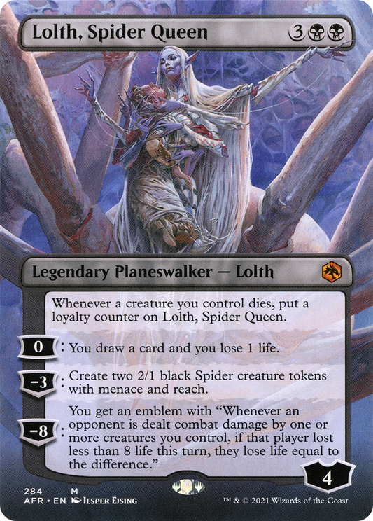 Lolth, Spider Queen (Borderless) [Dungeons & Dragons: Adventures in the Forgotten Realms] Foil