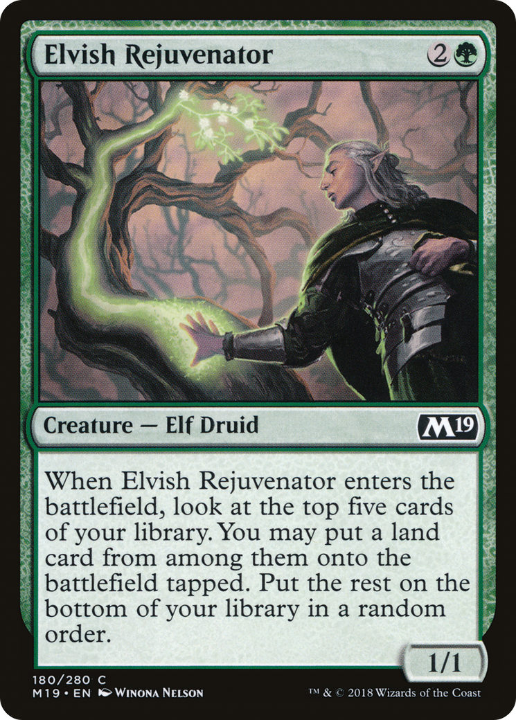 Elvish Rejuvenator [Core Set 2019] | Silver Goblin