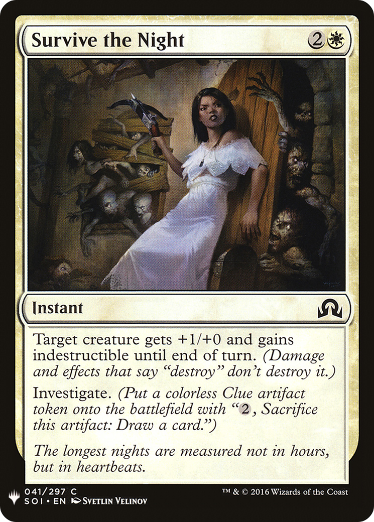 Survive the Night (SOI-41) - The List