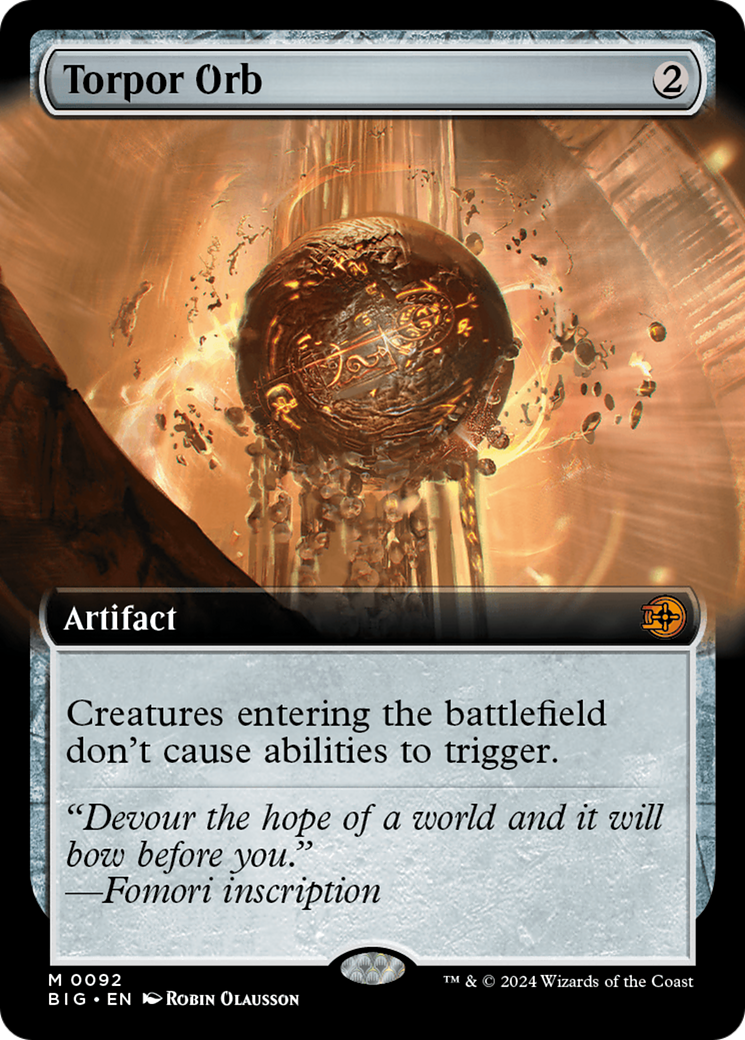 Torpor Orb (Extended Art) [Outlaws of Thunder Junction: The Big Score] Foil