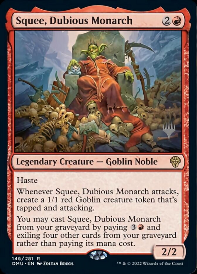 Squee, Dubious Monarch (Promo Pack) [Dominaria United Promos] | Silver Goblin