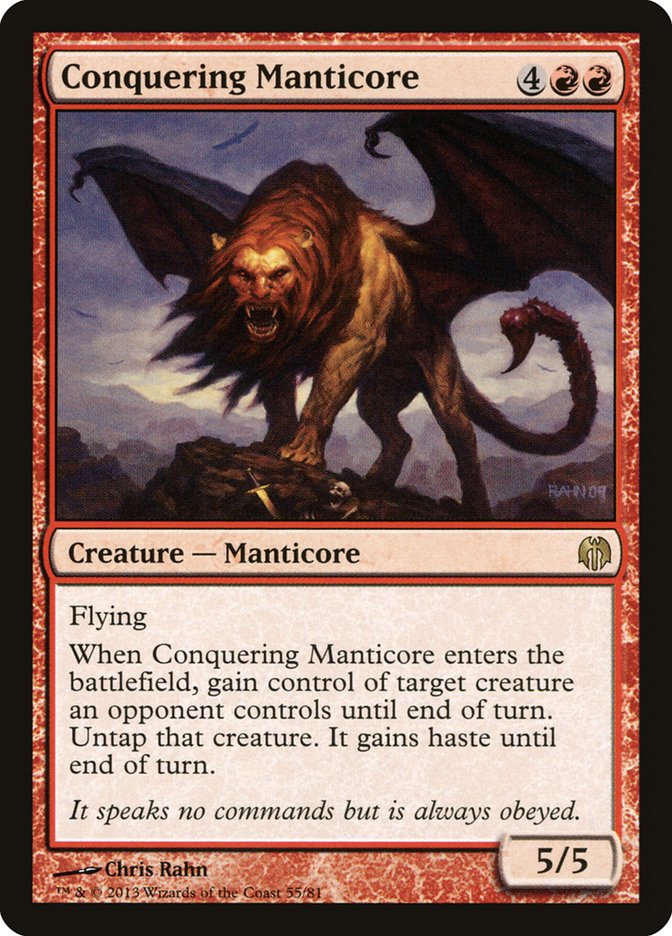 Conquering Manticore [Duel Decks: Heroes vs. Monsters] | Silver Goblin