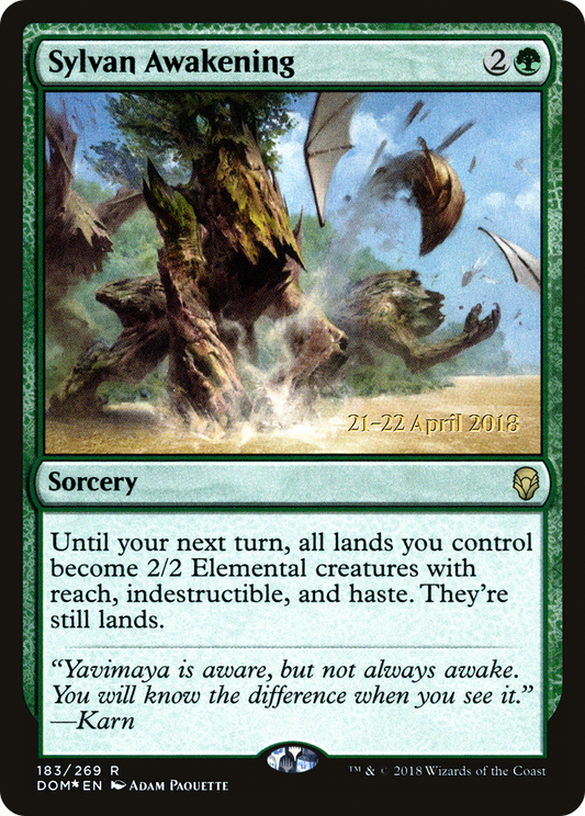 Sylvan Awakening [Dominaria Prerelease Promos]