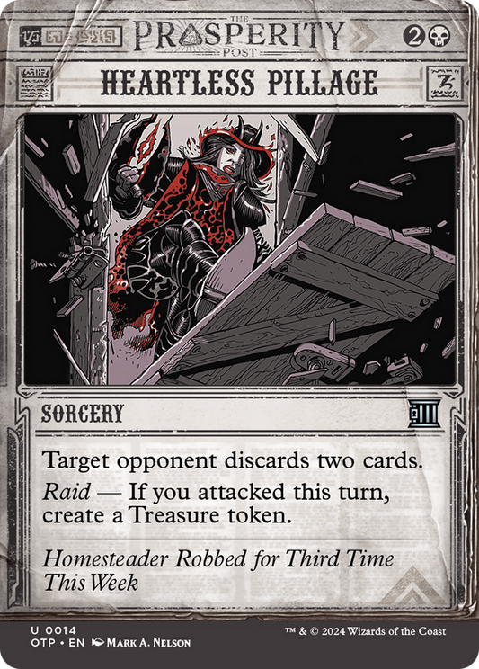 Heartless Pillage [Outlaws of Thunder Junction: Breaking News] Foil