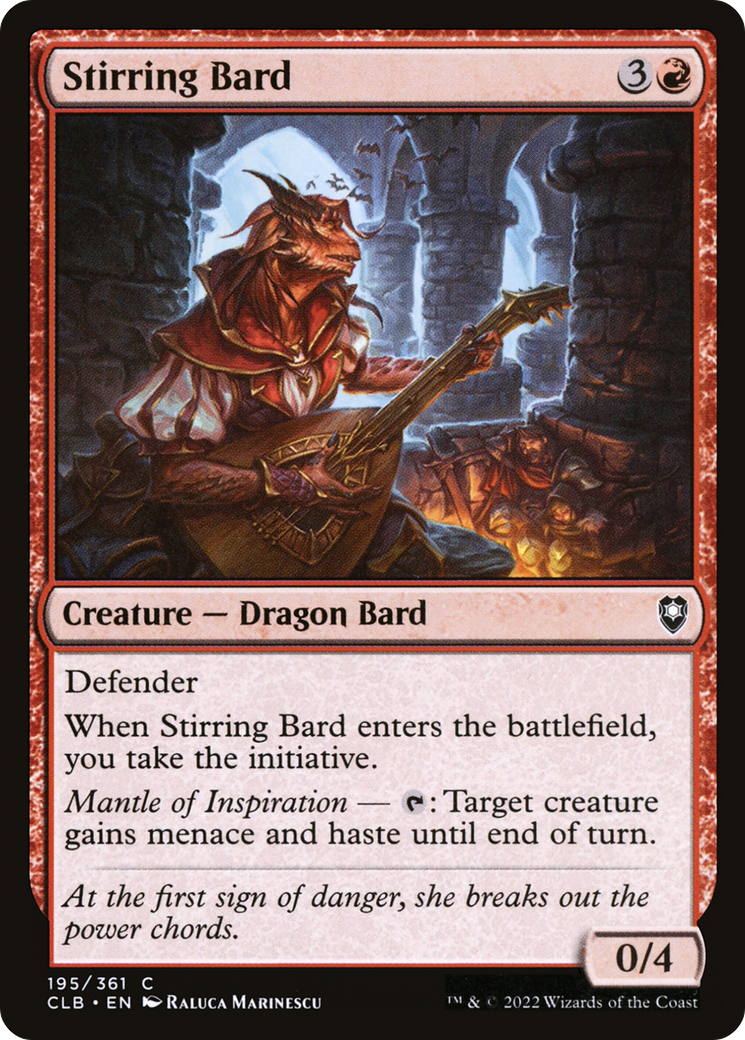 Stirring Bard [Commander Legends: Battle for Baldur's Gate] | Silver Goblin