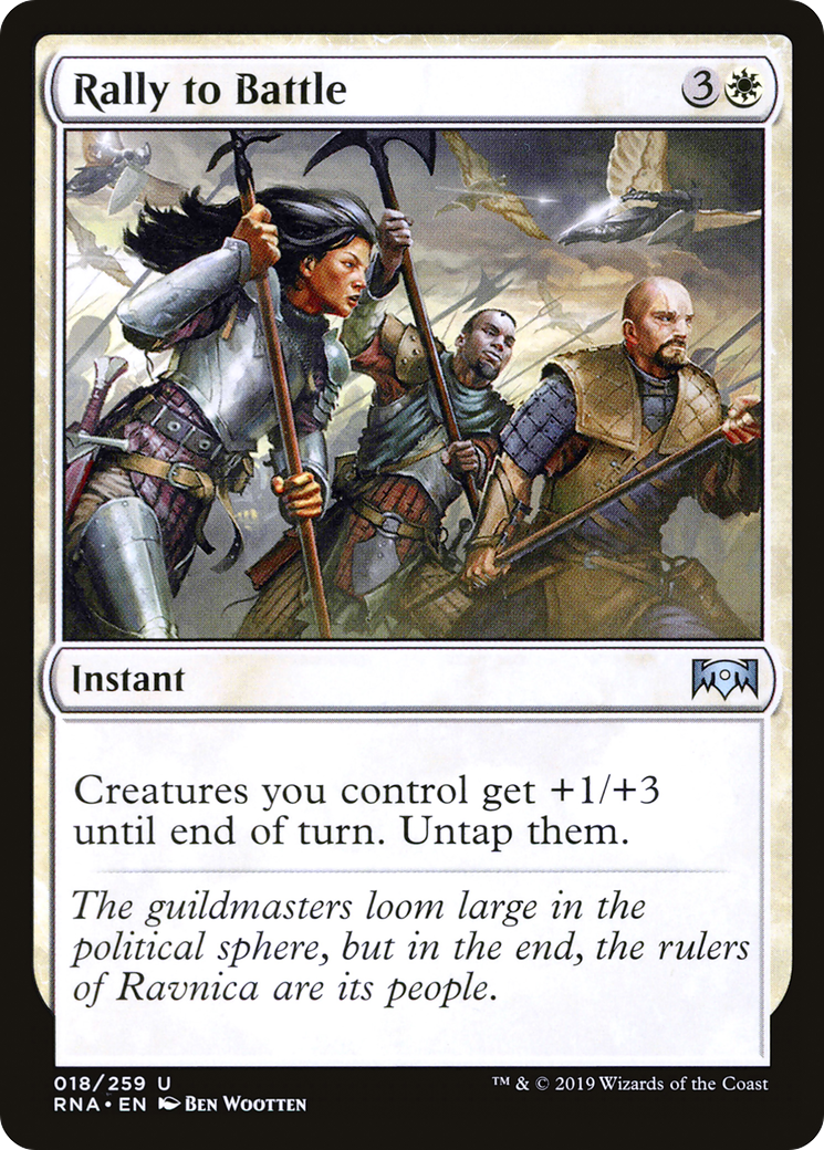 Rally to Battle [Ravnica Allegiance] Foil