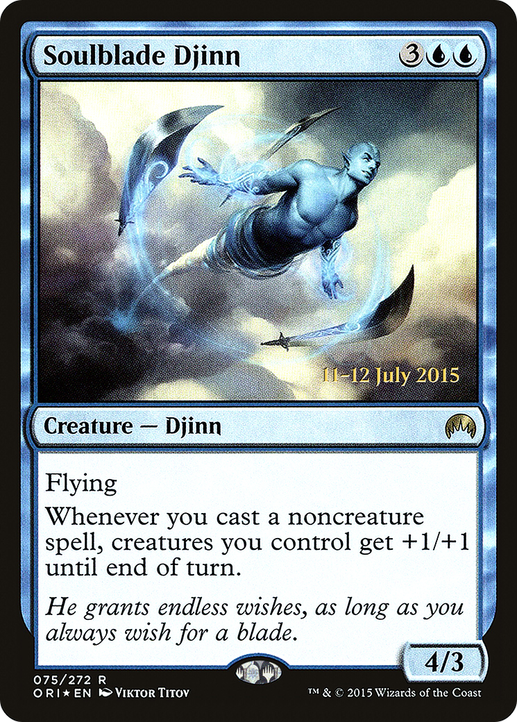 Soulblade Djinn [Magic Origins Prerelease Promos] | Silver Goblin