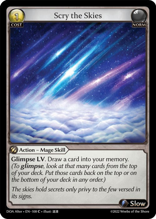 Scry the Skies (108) [Dawn of Ashes: Alter Edition] Foil