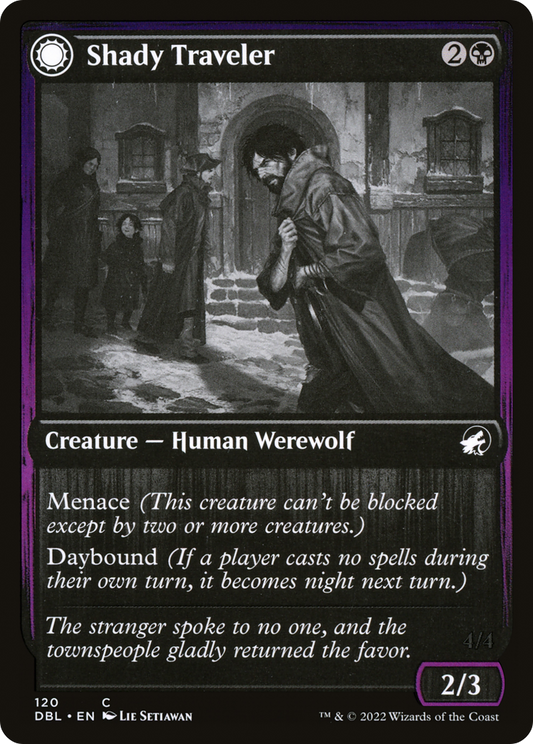 Shady Traveler // Stalking Predator [Innistrad: Double Feature] Foil