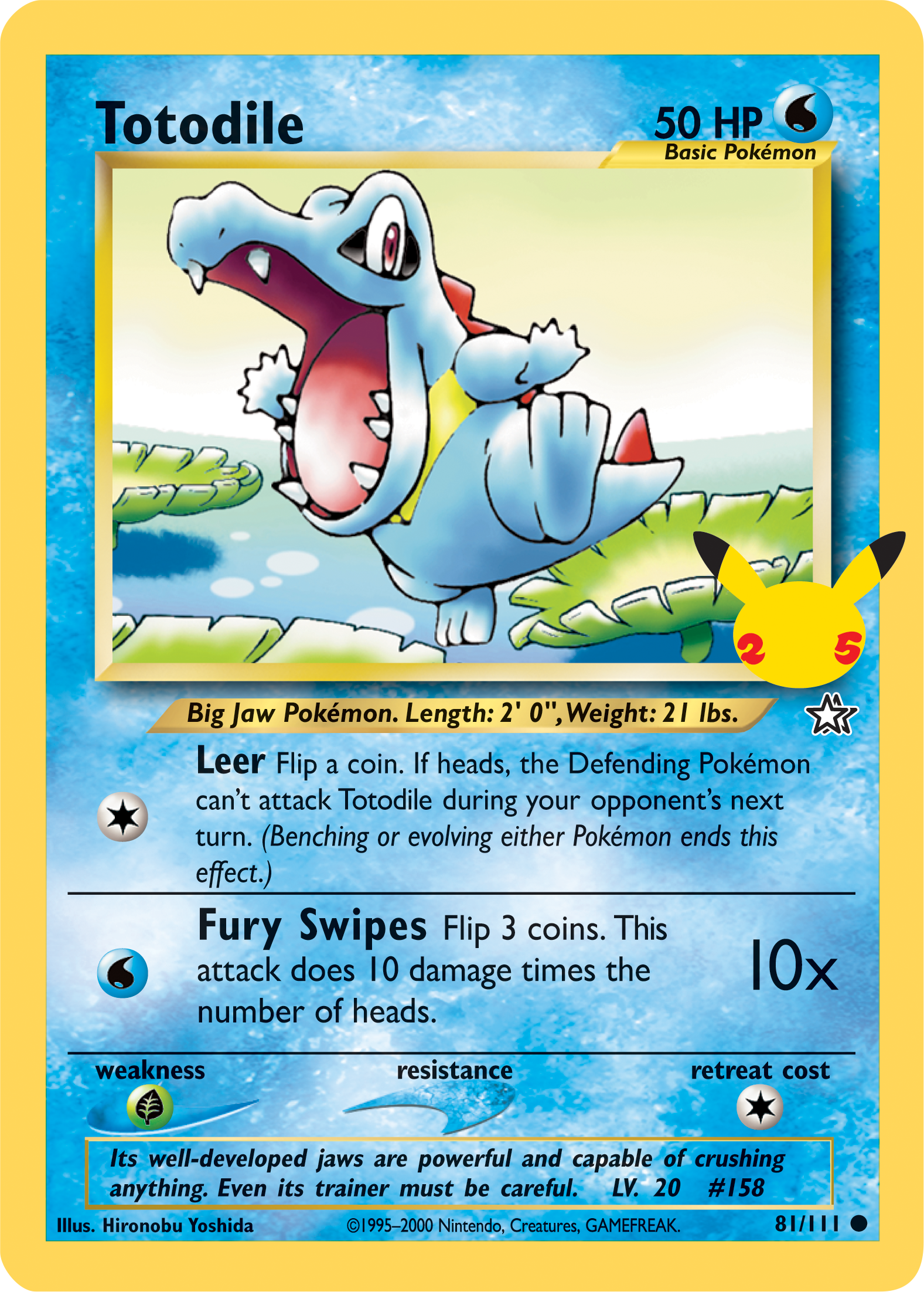 Totodile (81/111) (Jumbo Card) [First Partner Pack] | Silver Goblin