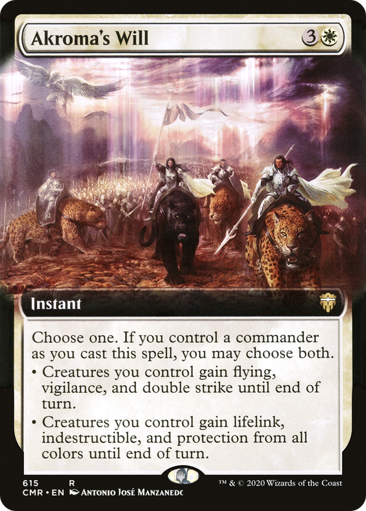 Akroma's Will (Extended Art) [Commander Legends] Foil