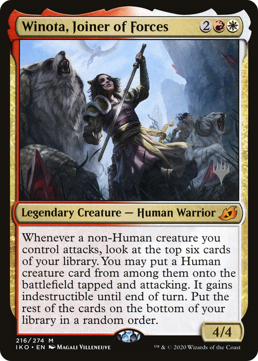 Winota, Joiner of Forces (Promo Pack) [Ikoria: Lair of Behemoths Promos] Foil