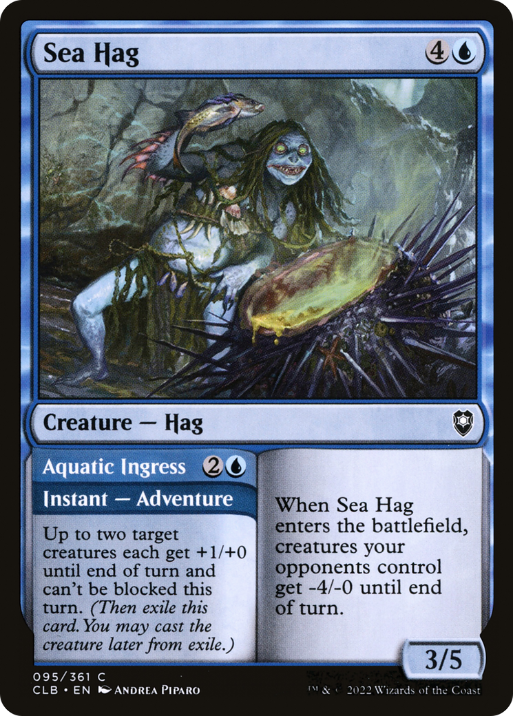 Sea Hag // Aquatic Ingress [Commander Legends: Battle for Baldur's Gate] | Silver Goblin