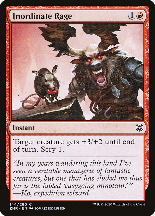 Inordinate Rage [Zendikar Rising] Foil