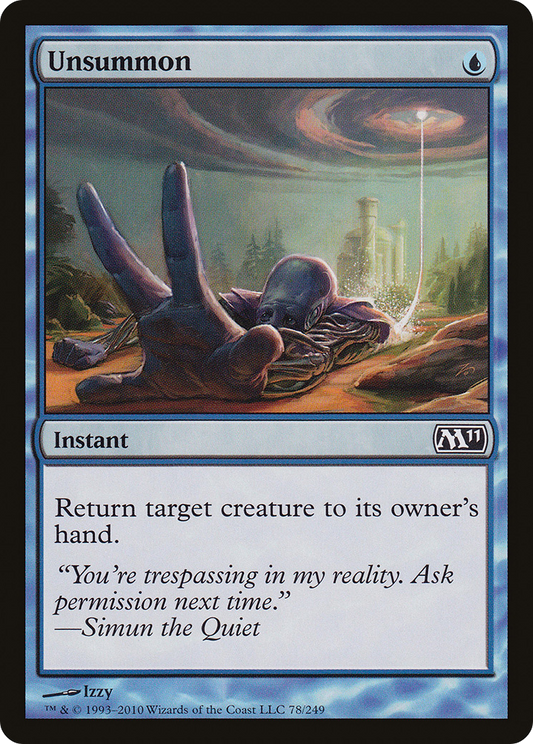 Unsummon [Magic 2011] Foil