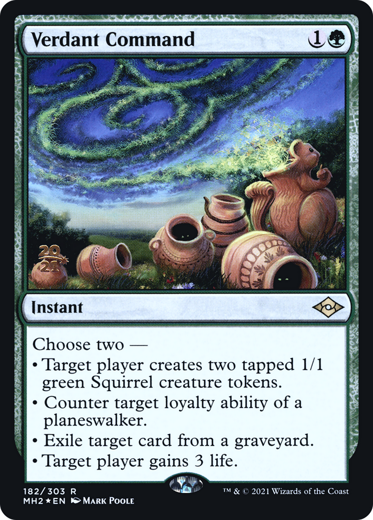 Verdant Command [Modern Horizons 2 Prerelease Promos] | Silver Goblin