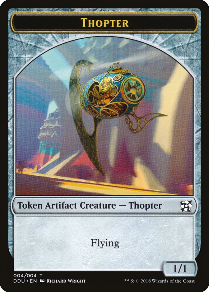 Thopter Token (004/004) [Duel Decks: Elves vs. Inventors Tokens] | Silver Goblin