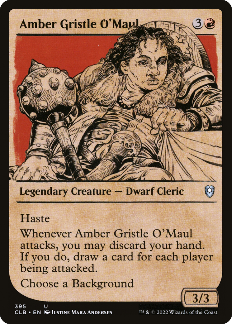 Amber Gristle O'Maul (Showcase) [Commander Legends: Battle for Baldur's Gate] | Silver Goblin