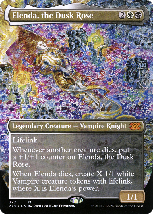 Elenda, the Dusk Rose (Borderless Alternate Art) [Double Masters 2022] Foil