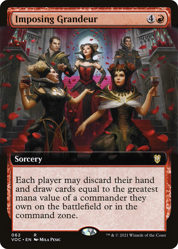Imposing Grandeur (Extended Art) (062) - Crimson Vow Commander