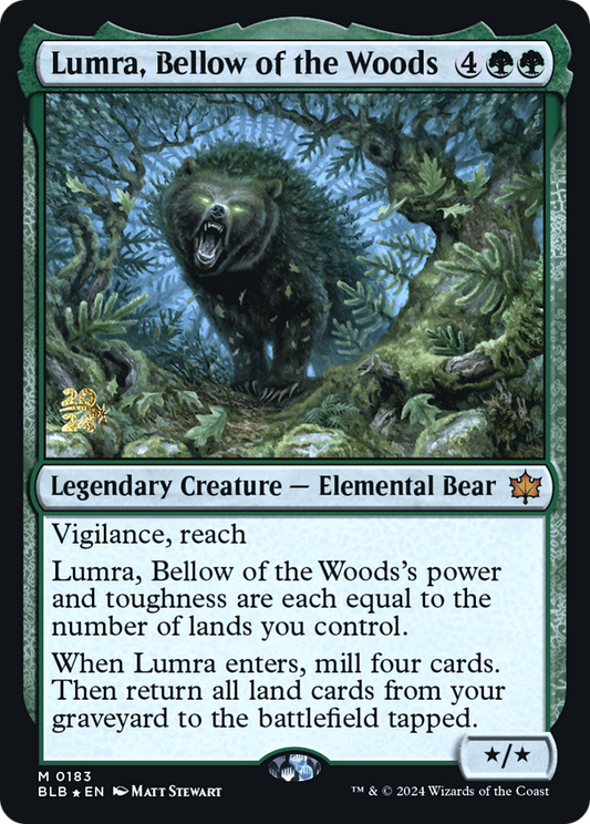 Lumra, Bellow of the Woods [Bloomburrow Prerelease Promos]