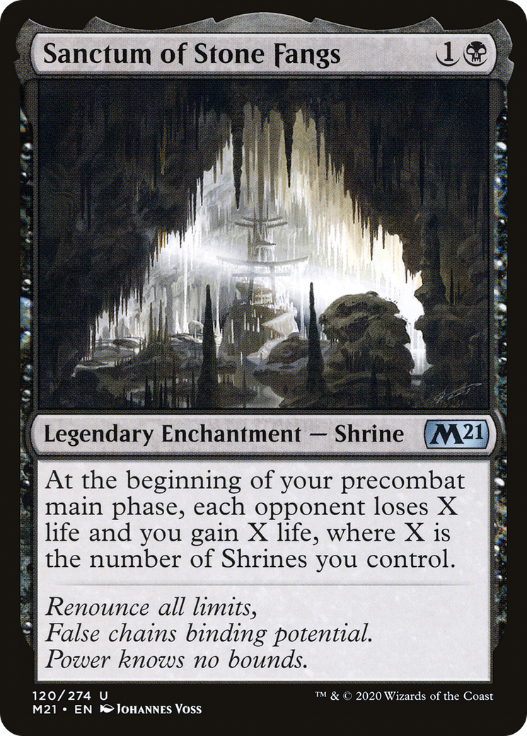 Sanctum of Stone Fangs (120) Foil - Core Set 2021