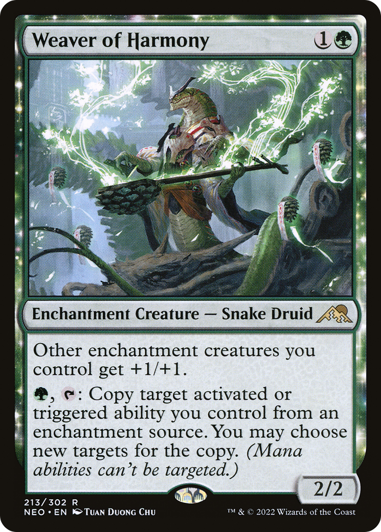 Weaver of Harmony (213) Foil - Kamigawa: Neon Dynasty