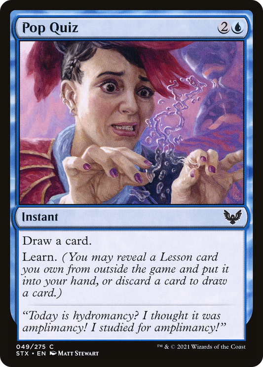 Pop Quiz [Strixhaven: School of Mages] Foil