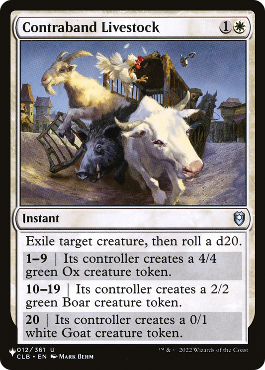 Contraband Livestock (CLB-12)