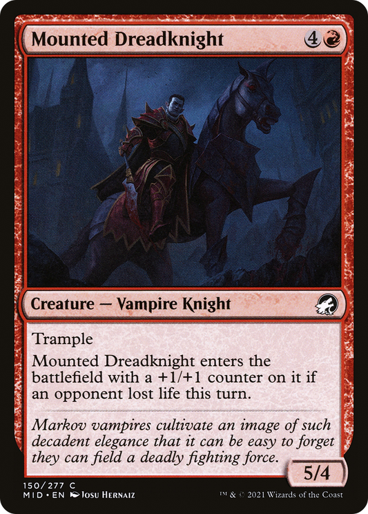 Mounted Dreadknight [Innistrad: Midnight Hunt] Foil