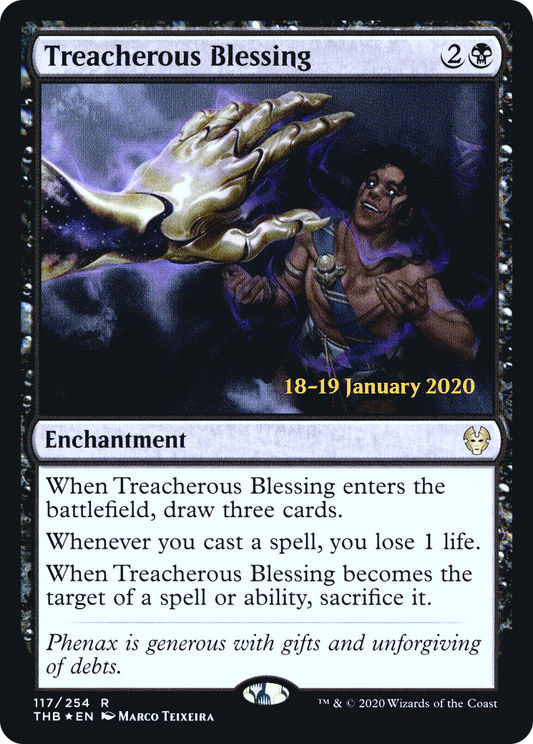 Treacherous Blessing [Theros Beyond Death Prerelease Promos]