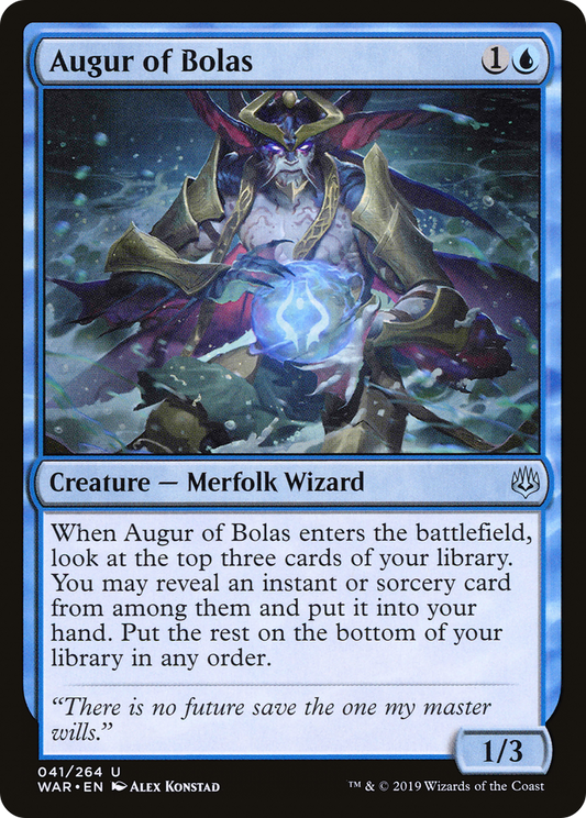 Augur of Bolas [War of the Spark] Foil