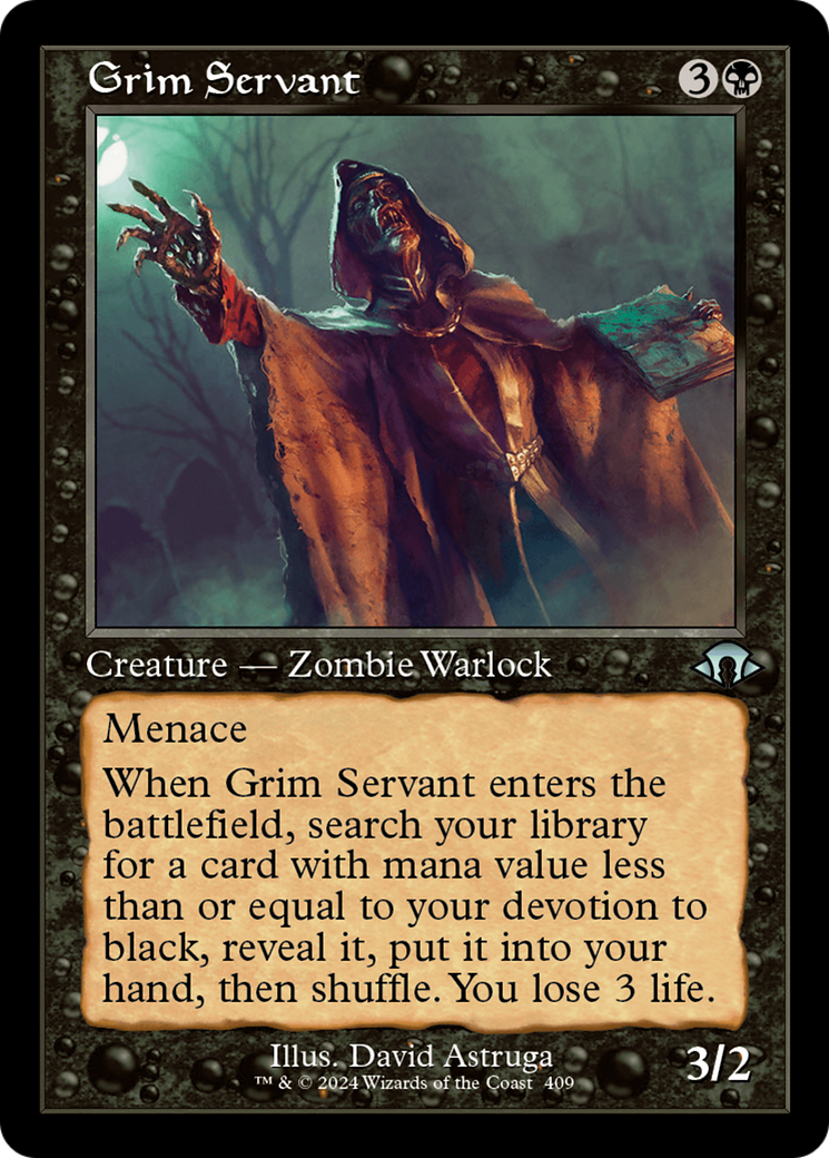 Grim Servant (Retro) [Modern Horizons 3] | Silver Goblin