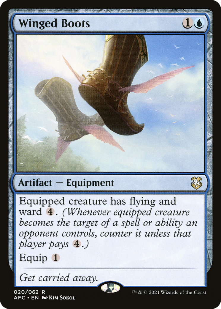 Winged Boots [Dungeons & Dragons: Adventures in the Forgotten Realms Commander] | Silver Goblin