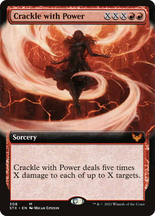 Crackle with Power (Extended Art) [Strixhaven: School of Mages] Foil