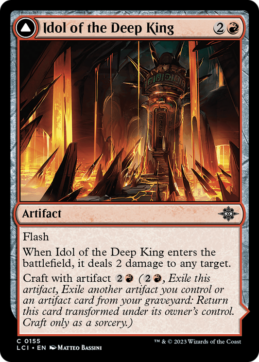Idol of the Deep King // Sovereign's Macuahuitl [The Lost Caverns of Ixalan] Foil
