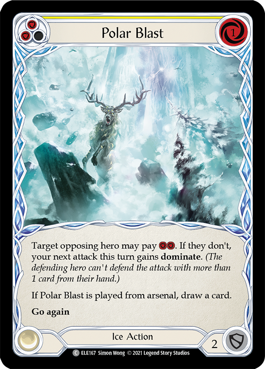 Polar Blast (Yellow) [ELE167] (Tales of Aria)  1st Edition Normal | Silver Goblin