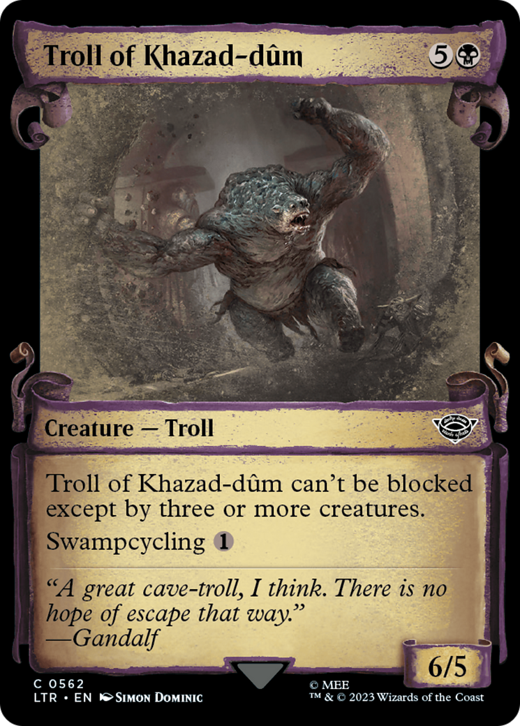 Troll of Khazad-dum [The Lord of the Rings: Tales of Middle-Earth Showcase Scrolls] Foil