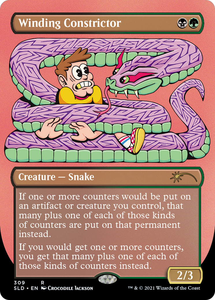 Winding Constrictor (Borderless) [Secret Lair Drop Series] | Silver Goblin