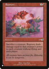 Rupture [The List Reprints] | Silver Goblin