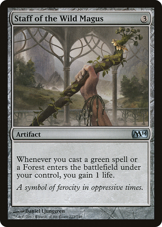 Staff of the Wild Magus [Magic 2014] Foil