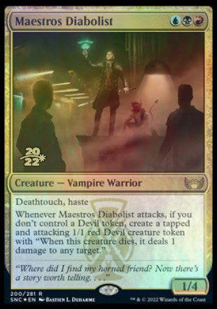 Maestros Diabolist [Streets of New Capenna Prerelease Promos] | Silver Goblin