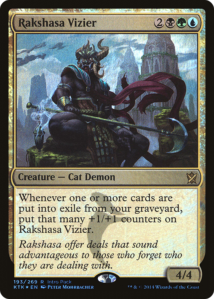 Rakshasa Vizier (Intro Pack) [Khans of Tarkir Promos] | Silver Goblin