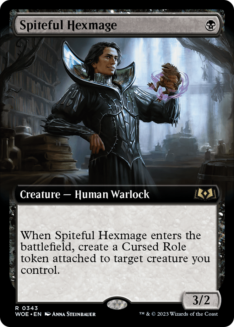 Spiteful Hexmage (Extended Art) [Wilds of Eldraine] | Silver Goblin