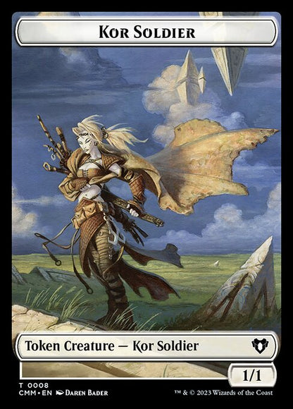 Elemental (0024) // Kor Soldier Double-Sided Token [Commander Masters Tokens] Foil