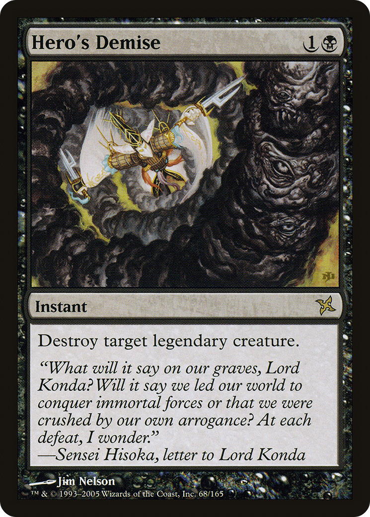 Hero's Demise [Betrayers of Kamigawa] Foil