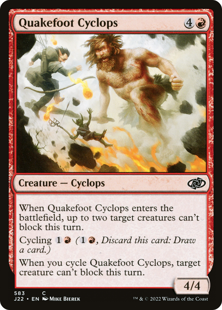 Quakefoot Cyclops [Jumpstart 2022] | Silver Goblin